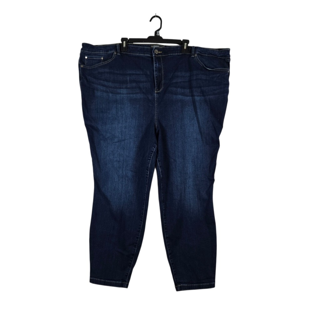 Torrid Jeans Womens Plus 30R Midfit Super Skinny Dark Wash Stretch Denim